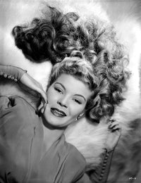 Helen Talbot Lying on a Furry Cloth Photo Print showcasing textures and warmth.
