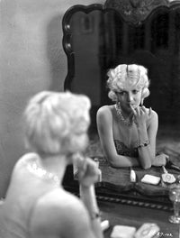 Ruth Taylor Looking Mirror Classic Photo Print showcasing vintage elegance.