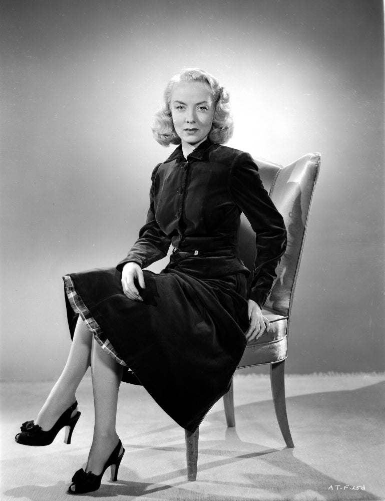 Audrey Totter seated portrait classic photo print