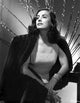 Tamara Toumanova elegant photo print in a black coat.