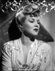 Claire Trevor Portrait Photo Print in Floral Dress