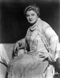 Sophie Tucker Seated Classic Photo Print showcasing vintage entertainment.