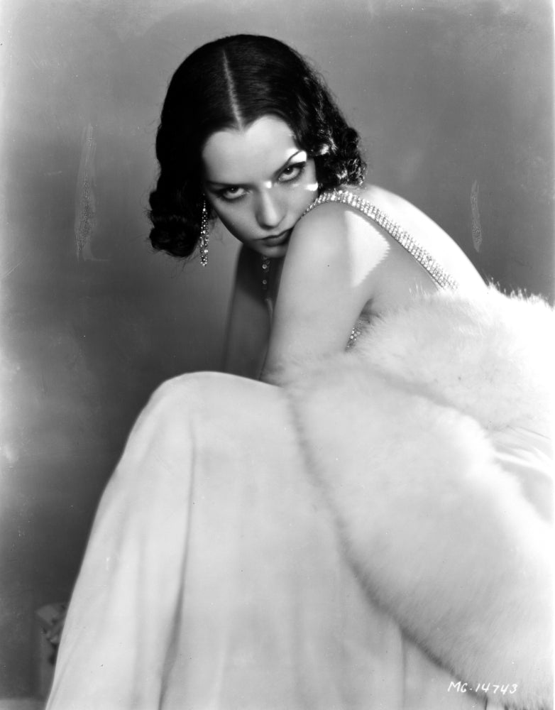 Portrait of Lupe Velez in an evening dress photo print