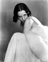 Portrait of Lupe Velez in an evening dress photo print