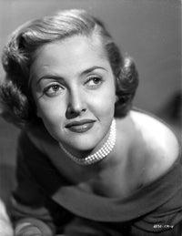 Martha Vickers portrait wearing pearl necklace photo print.