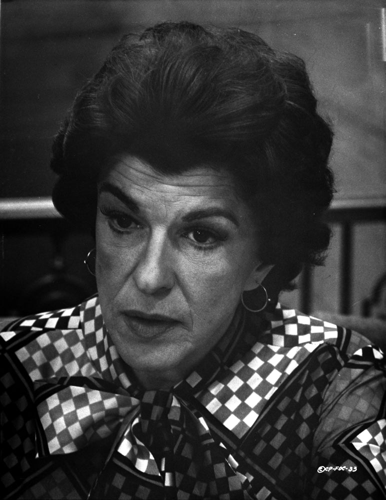 Portrait of Nancy Walker with a checkered collar photo print