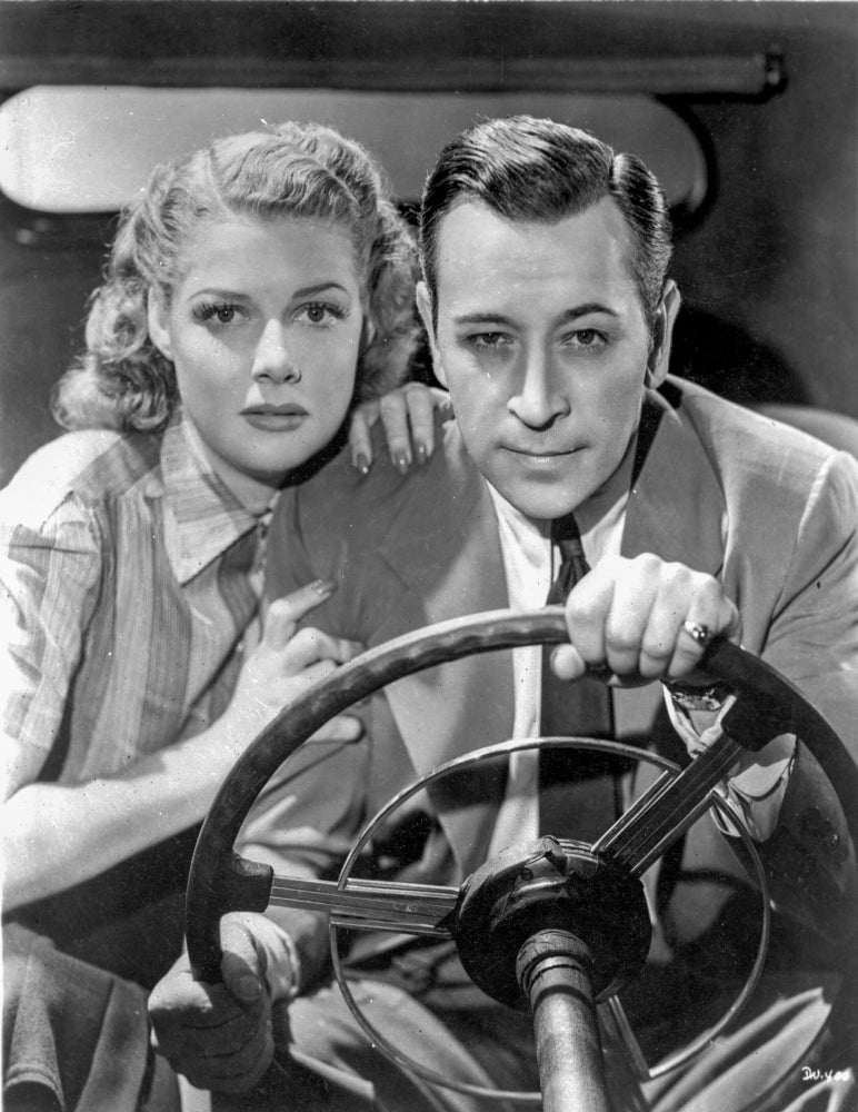 A Scene From They Drive By Night Photo Print showcasing a classic film scene.