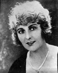 A portrait photo print of Pearl White, classic cinema actress.