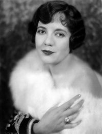 Lois Wilson Photo Print in a Furry Shawl, vintage elegance.