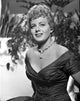 Shelley Winters portrait in black linen shoulder dress photo print