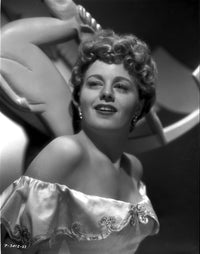 Classic portrait photo print of Shelley Winters in an off-shoulder dress.