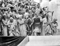 A Scene from The Last Days of Pompeii Photo Print showcasing ancient history.