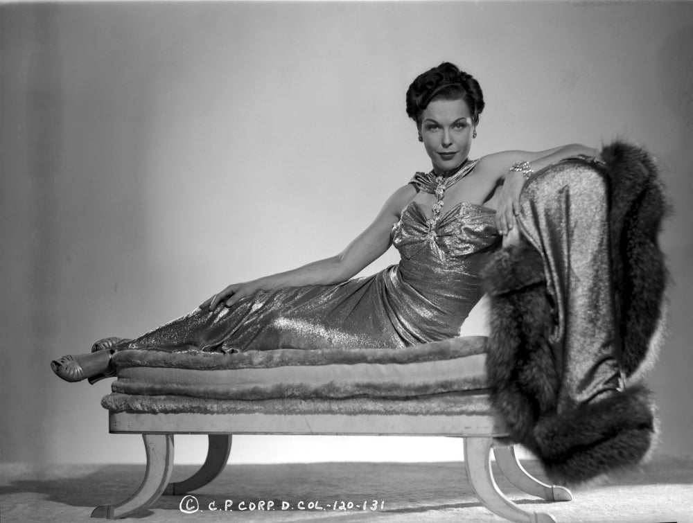 Joan Woodbury Reclining Classic Photo Print, vintage photography