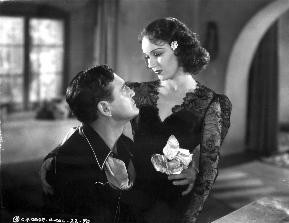 Fay Wray classic photo print featuring a couple in vintage style.