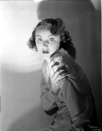 Fay Wray Portrait Shot in Darkness Photo Print