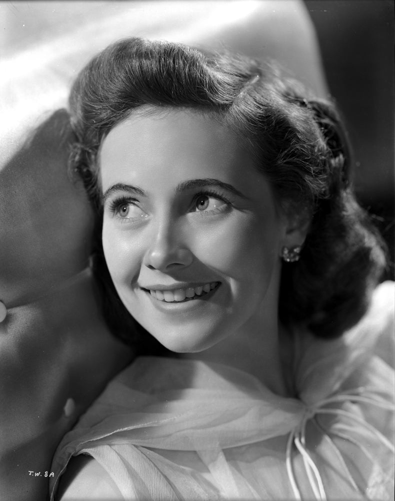 Black and white portrait photo print of Teresa Wright