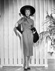 Jane Wyman elegant silk dress photo print showcasing classic Hollywood style.