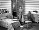 Jane Wyman posed in grey velvet pointed long sleeve dress photo print