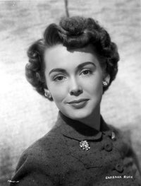 Close Up Portrait of Barbara Rush Wearing Diamond Earrings Photo Print