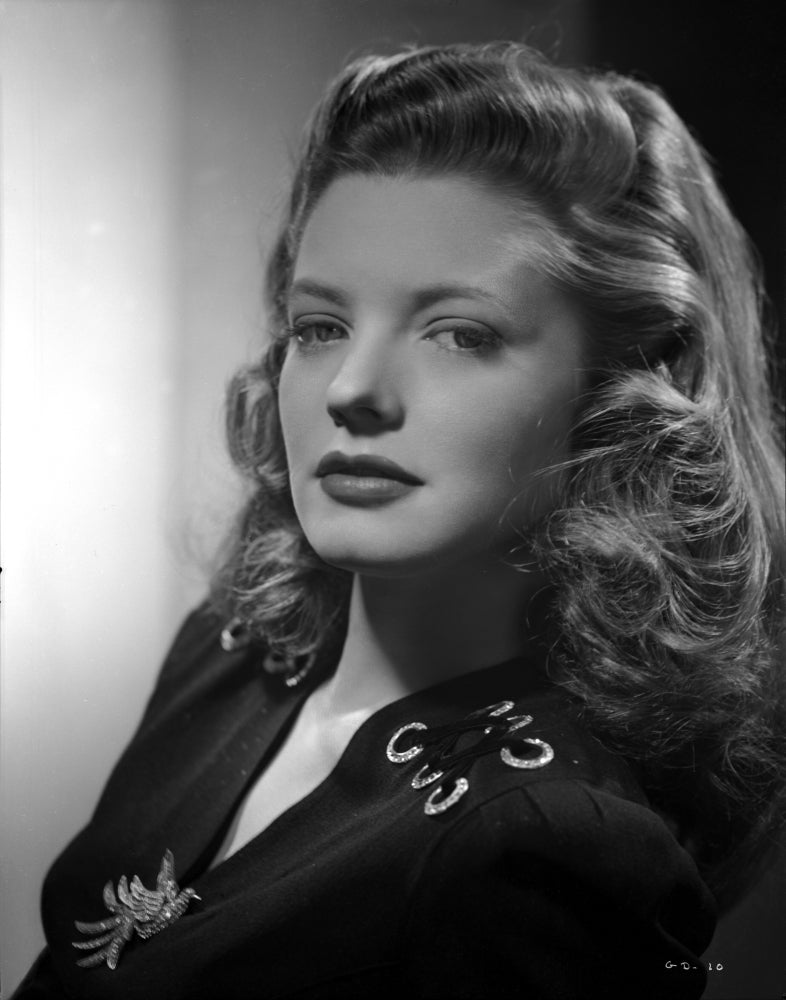 Gail Davis Posed in Black Photo Print showcasing classic elegance.