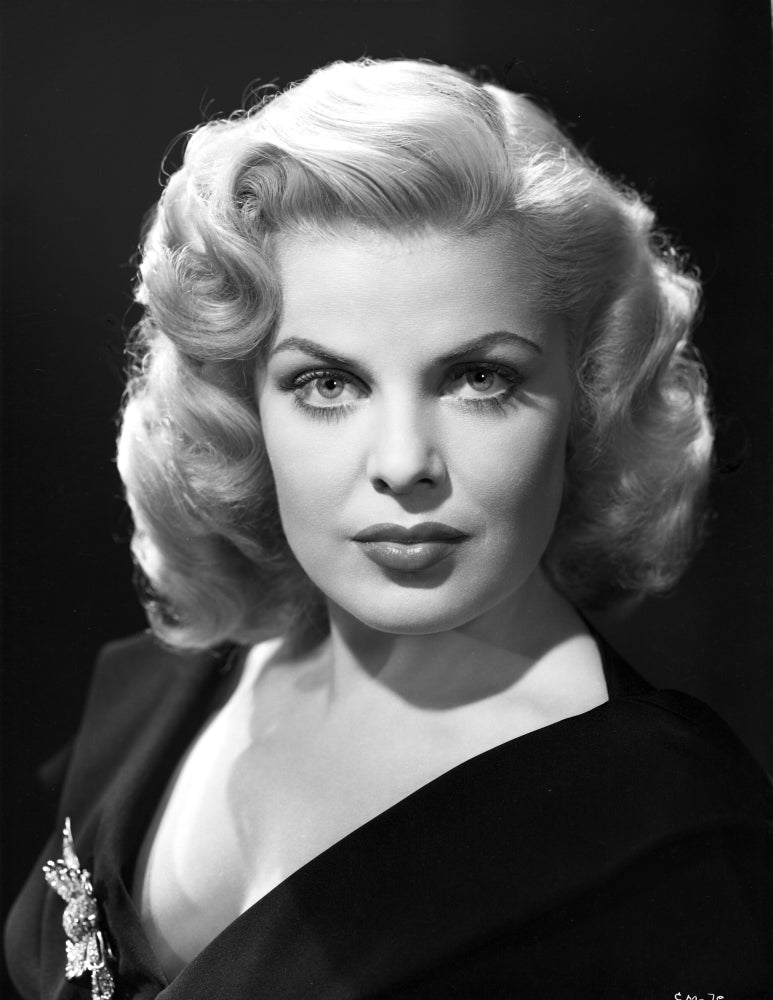Cleo Moore Black Photo Print on a black background