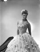 Dinah Shore classic photo print in an elegant white gown.