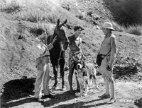 A Scene from Mr. Robinson Crusoe Photo Print showcasing adventure and exploration.
