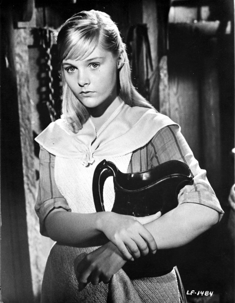 Carol Lynley wearing a dress with a pitcher - photo print