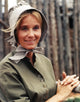 Eva Saint in Maid Outfit Portrait Photo Print
