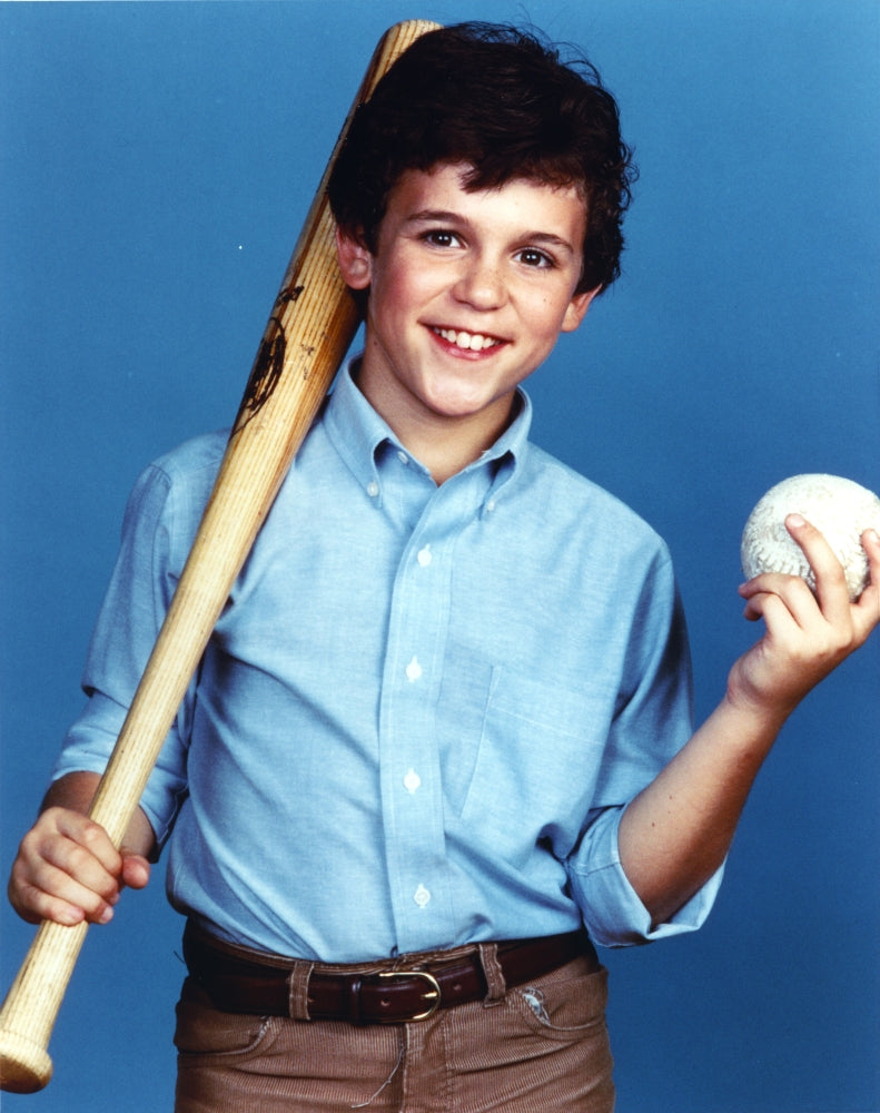 Fred Savage Portrait Photo Print in Jeans and Blue Long Sleeve Shirt
