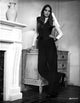 Deborah Raffin Photo Print leaning on a drawer wearing a black vest