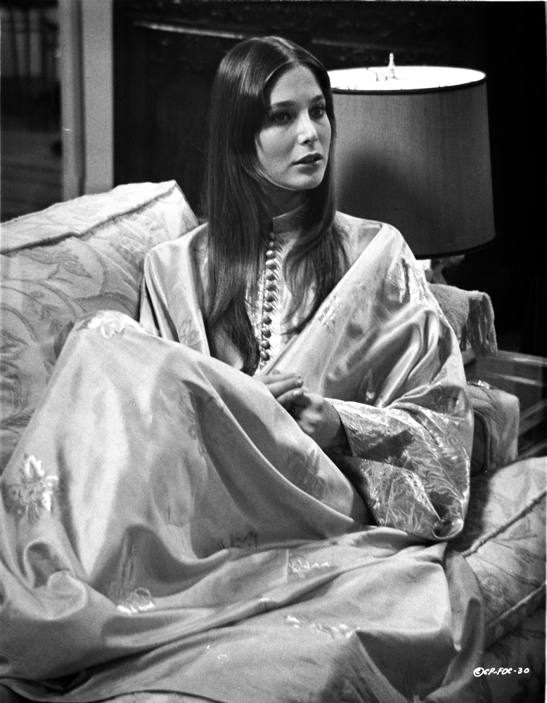 Deborah Raffin Lying on a Couch Photo Print in Robe