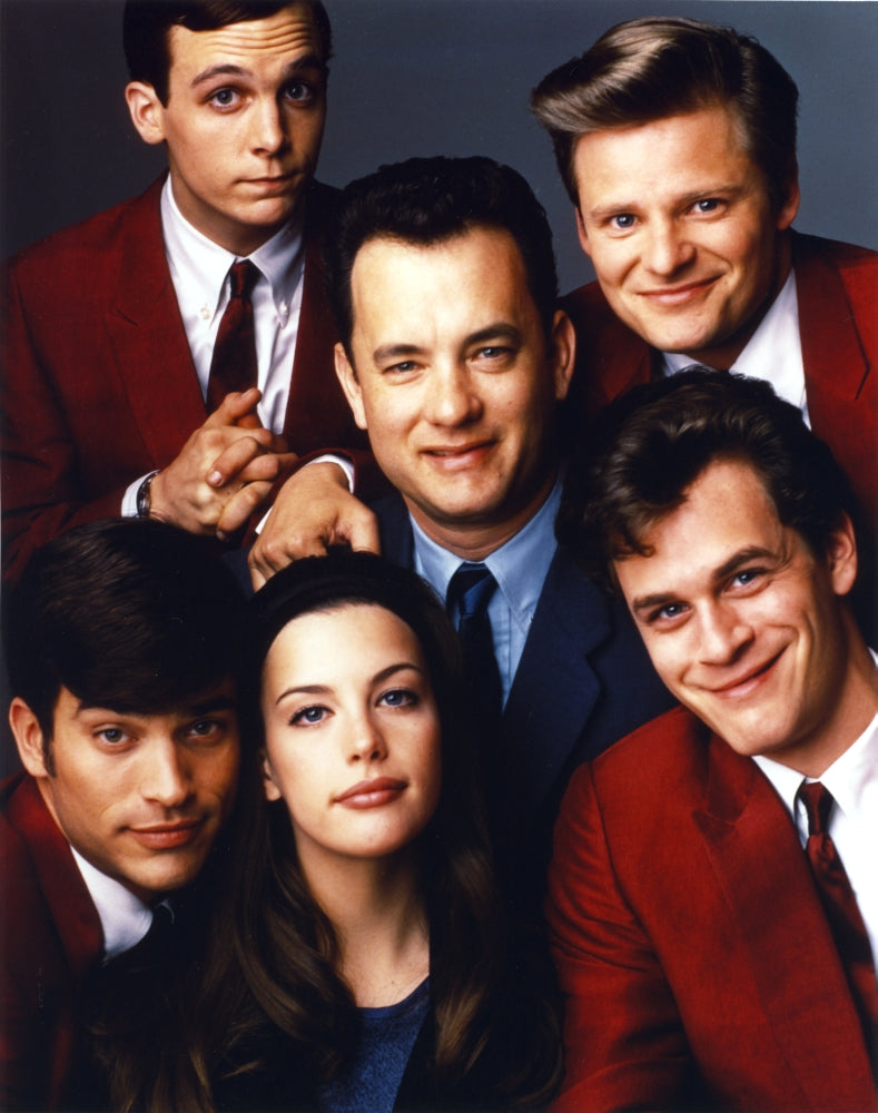 Tom Scott Group Photo Print in Blue Coat