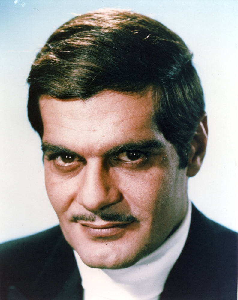 Omar Sharif portrait photo print in black coat