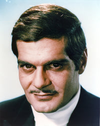 Omar Sharif portrait photo print in black coat