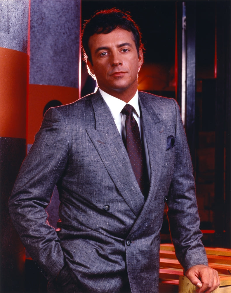 Ray Shakey in Gray Coat Portrait Photo Print
