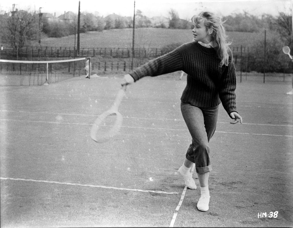 Hayley Mills Playing Tennis Classic Portrait Photo Print
