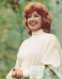 Beverly Sills portrait photo print in white dress