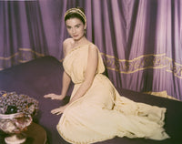 Jean Simmons in White Dress portrait photo print, classic Hollywood art