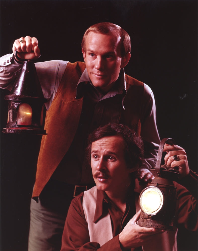 Smothers Brothers portrait photo print in brown outfit