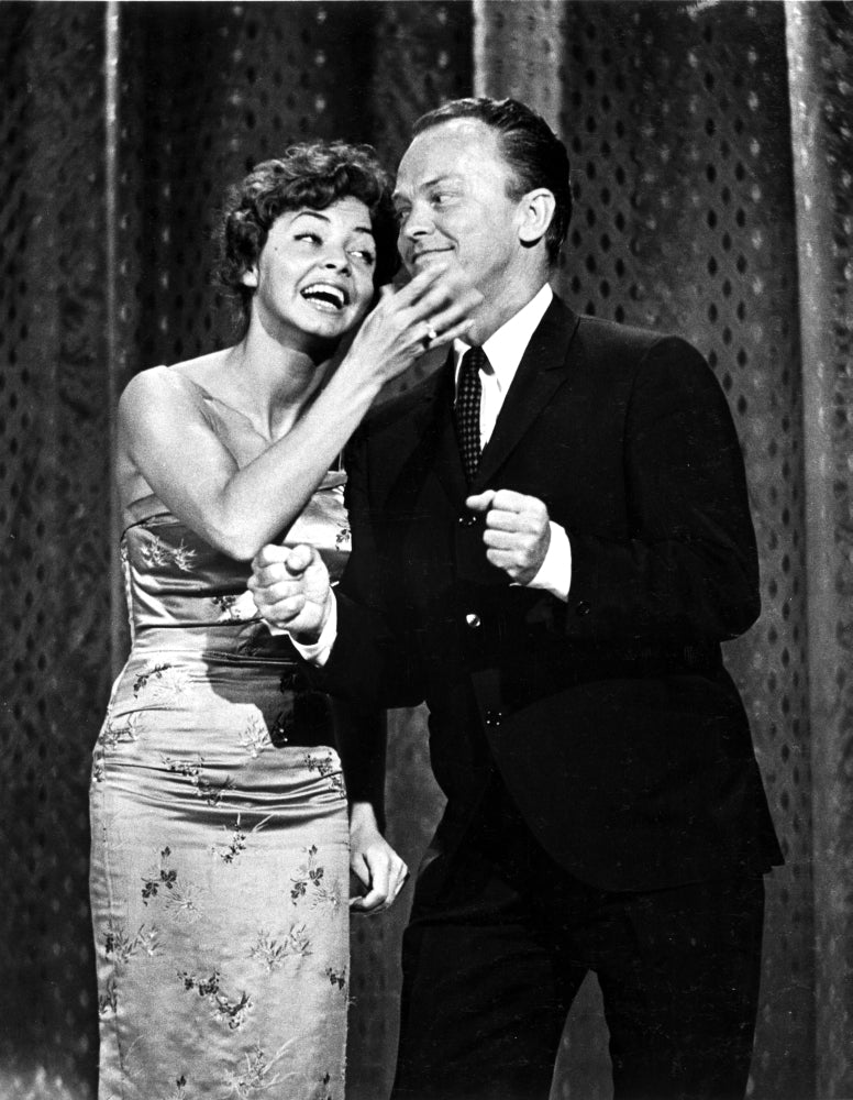 Mimi Hines and Phil Ford performing on stage photo print