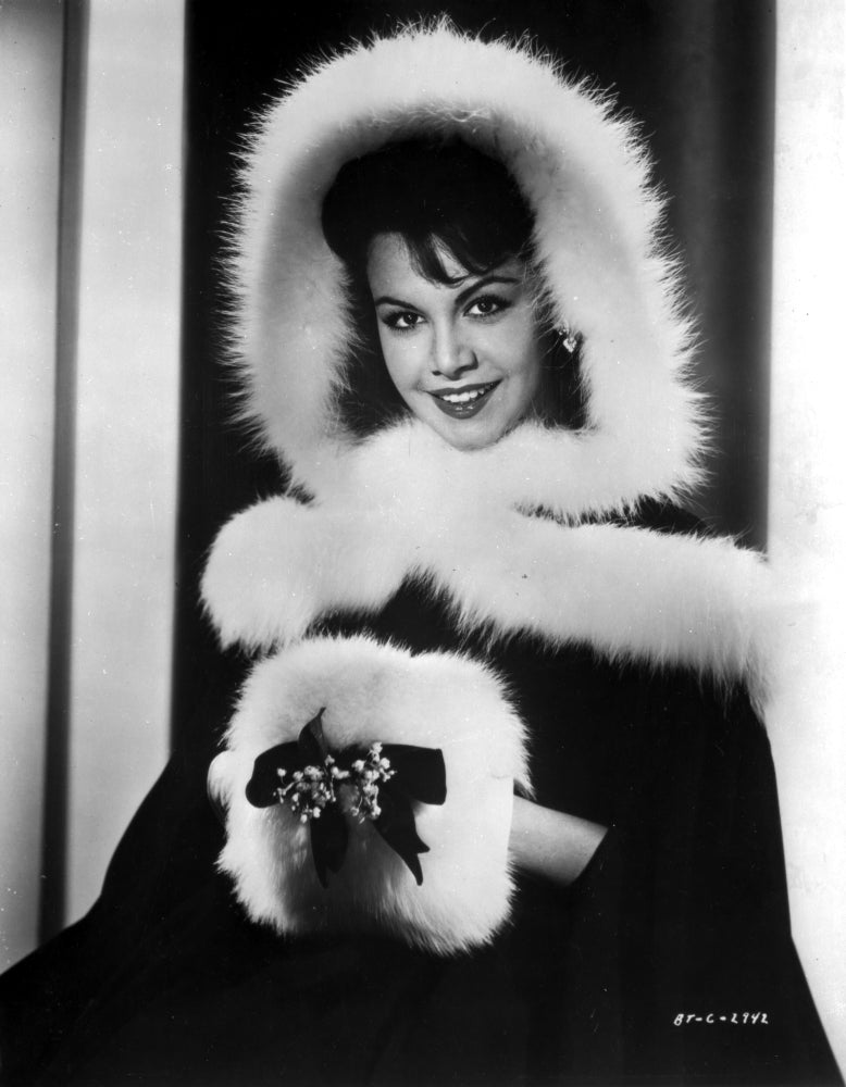 Anne Gwynne in a long sleeve top and cowboy hat photo print