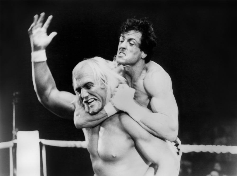 Sylvester Stallone Classic Fighting Scene Photo Print.