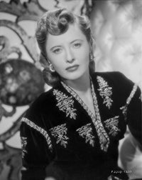 Barbara Stanwyck classic portrait photo print in floral dress