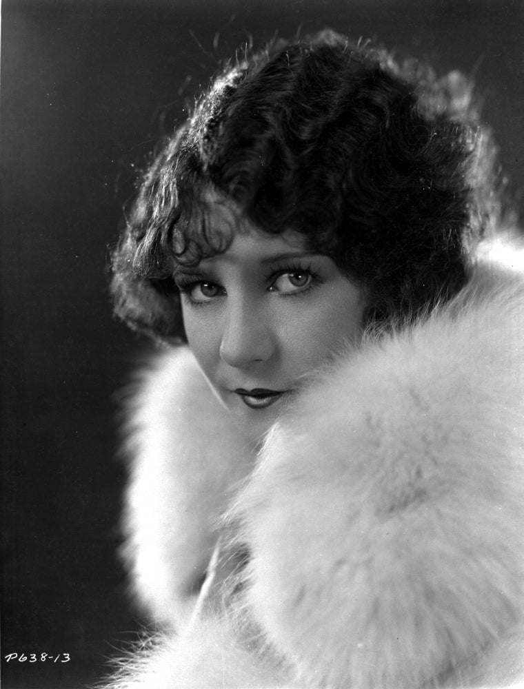 Viola Dana Posed in Fur Garment Photo Print