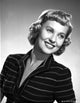 Lola Albright in a stylish stripe long sleeve blouse photo print