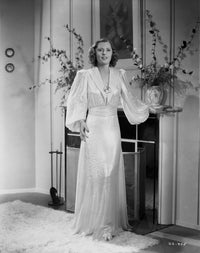 Barbara Stanwyck classic portrait photo print showcasing vintage Hollywood elegance.