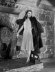 Classic portrait photo print of Barbara Stanwyck in a fur coat