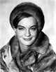 Romy Schneider in fur coat and fur hat photo print