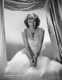 Barbara Stanwyck Classic Wedding Dress Portrait Photo Print